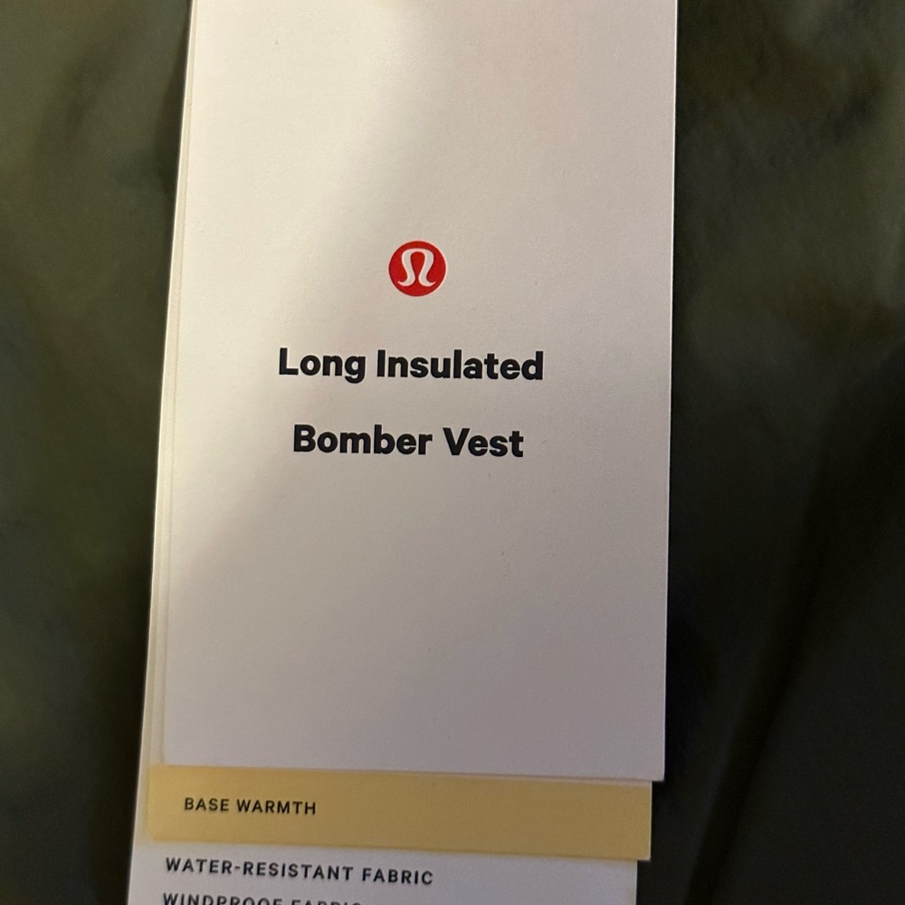 Lululemon Long Insulated Bomber Vest - Picture 8 of 12